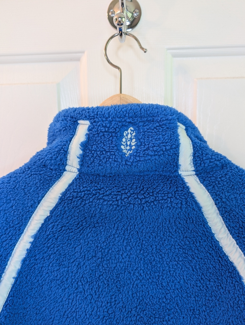 Free People Movement Mountain High 1/2 Zip Fleece Blue Medium - Picture 4 of 10